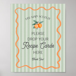 Poster Presse à Agrumes Green Cutie Partage une Recette