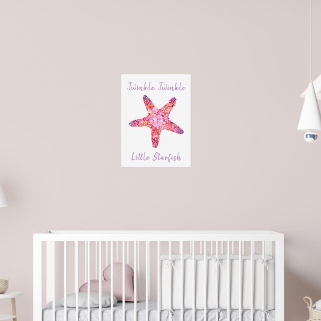 Poster Presse-étoiles rose Imprimer (Pépinière 2)