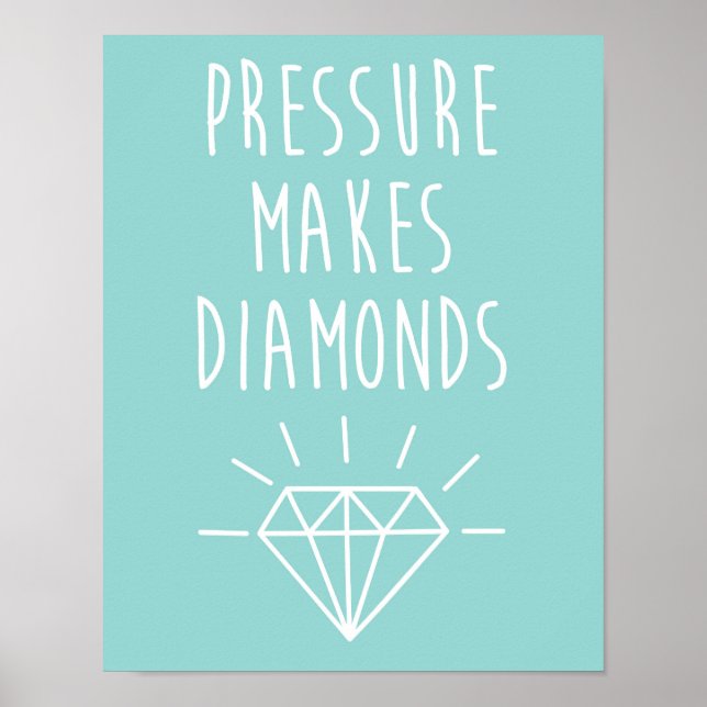 Poster Pression Fait Citer Les Diamants (Devant)