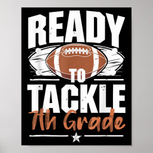Poster Prêt À Remettre Le Football De 7E Année À L'École