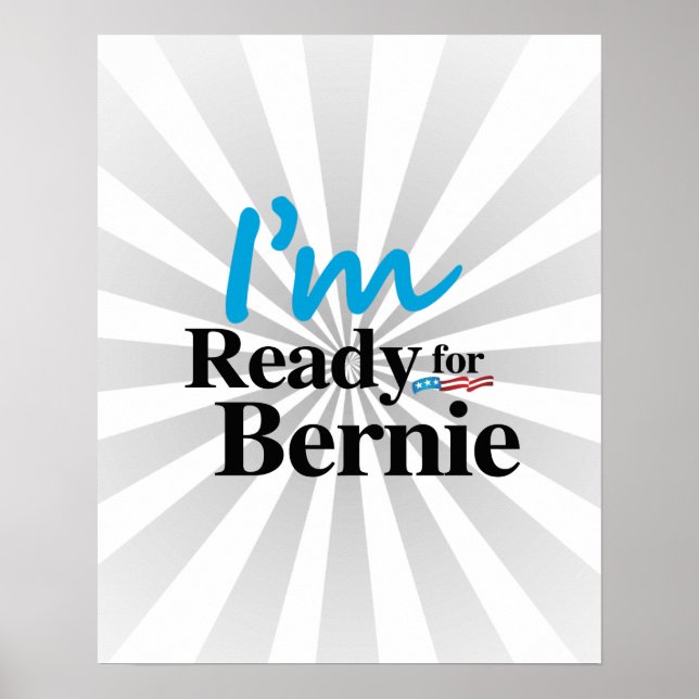 Poster Prêt pour Bernie 2016 (Devant)