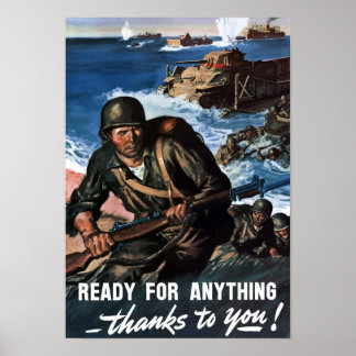 Poster Prêt Pour Tout — Seconde Guerre mondiale