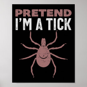 Poster Prétendre que je suis un costume d'Halloween en sé