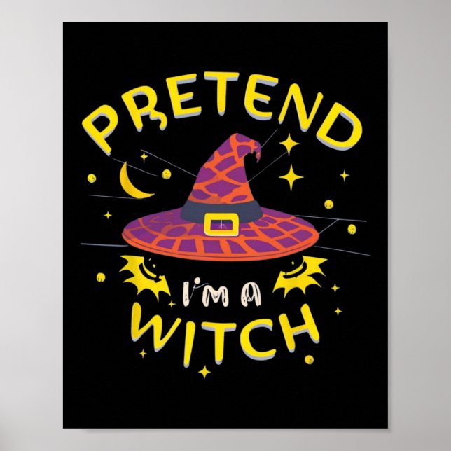 Poster Prétendre que je suis un costume d'Halloween fantô (Devant)