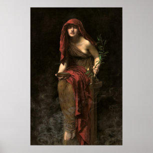 Poster Prêtre de Delphes par John Collier