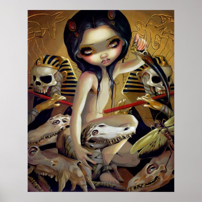 Poster Prêtre de Nyarlathotep ART IMPRIMER égypte gothiqu (Devant)