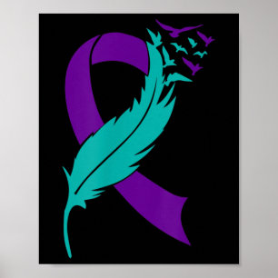 Poster Prévention de la sensibilisation au suicide Ruban 