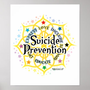 Poster Prévention du suicide Lotus