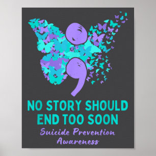 Poster Prévention du suicide Sensibilisation Point-virgul