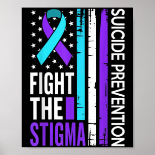 Poster Prévention du suicide Suprt Lutte contre la stigma