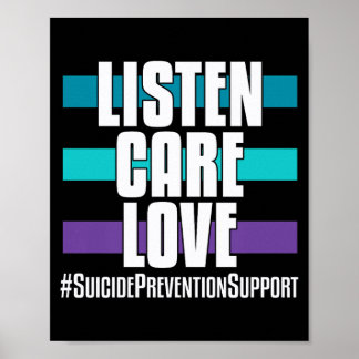 Poster Prévention Écoute Soin Amour _ Pour les soutiens