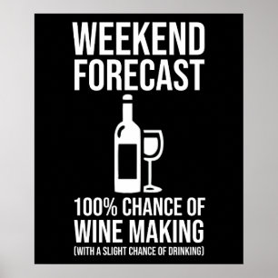 Poster Prévisions de week-end - 100 % de chances de vinif