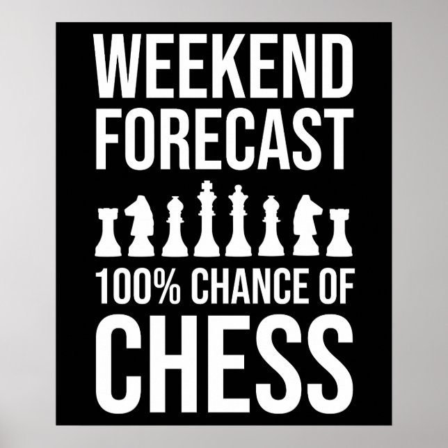 Poster Prévisions de week-end - 100% de chances d'échecs (Devant)