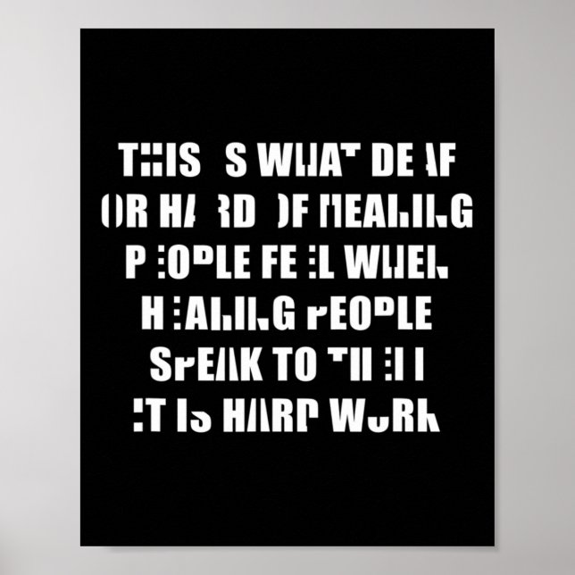 Poster Pride Écouter Est Un Travail Difficile Langue Des  (Devant)