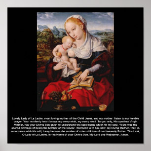 POSTER PRIER À "NOTRE DAME DE LA LECHE"