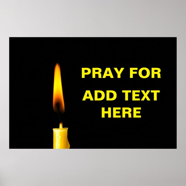 Poster Prier pour ajouter du texte (Devant)
