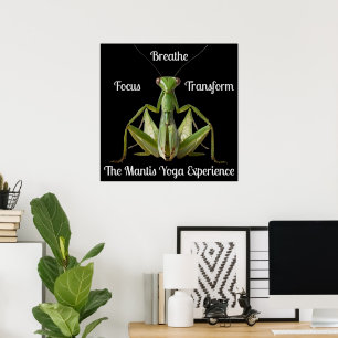 Poster Prier vert Mantis Yoga Personnalisé