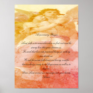 Poster Prière Anniversaire avec Anges