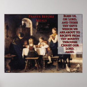Poster Prière avant des repas