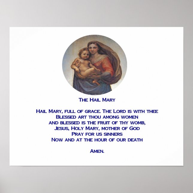 Poster Prière de Hail Mary (Devant)