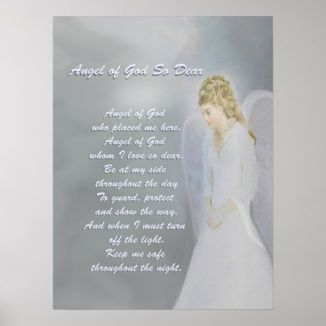 Poster Prière de l'ange gardien (Devant)