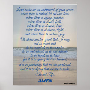 Poster Prière de Saint François