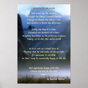 Poster Prière de sérénité