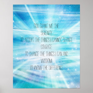 Poster Prière de sérénité