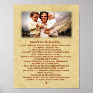 Poster Prière de St. Gianna Molla