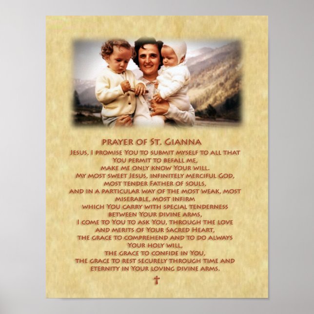 Poster Prière de St. Gianna Molla (Devant)