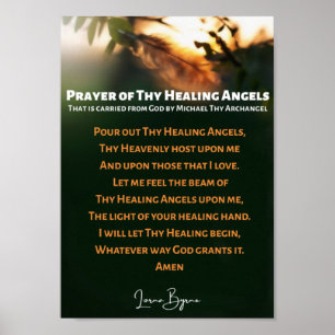 Poster Prière de tes anges guérisseurs par Lorna Byrne