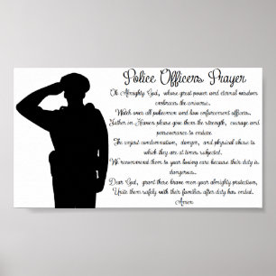 Poster Prière des policiers