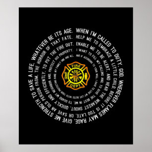 Poster Prière des pompiers, Motivation des pompiers