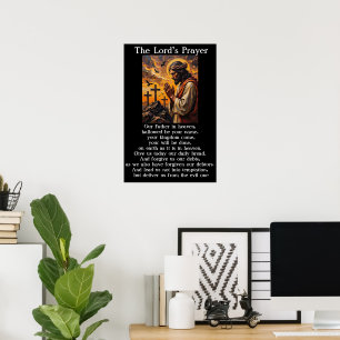Poster Prière du Seigneur Gethsémani Prière Dévotionnelle