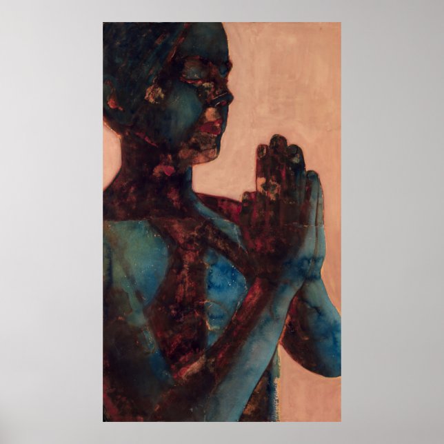 Poster Prière indienne (Devant)