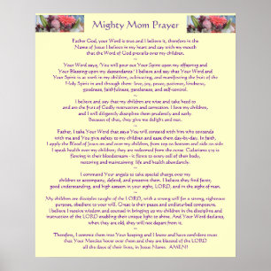 Poster Prière Mighty Mom