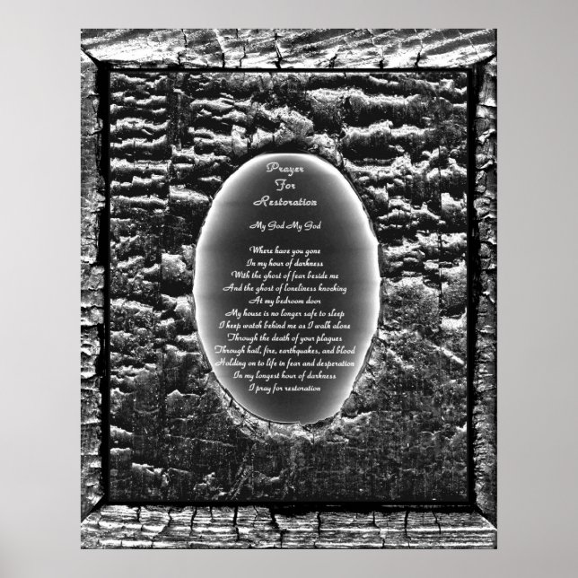 Poster Prière pour la restauration (Devant)