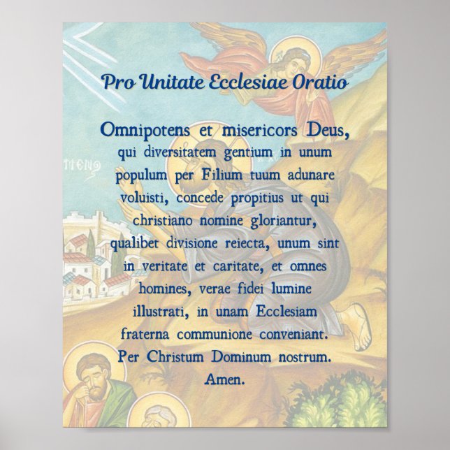 Poster Prière pour l'unité Imprimer (Devant)