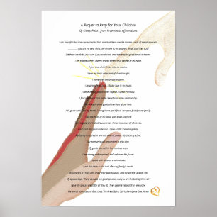 Poster Prière pour vos enfants par Cheryl Paton