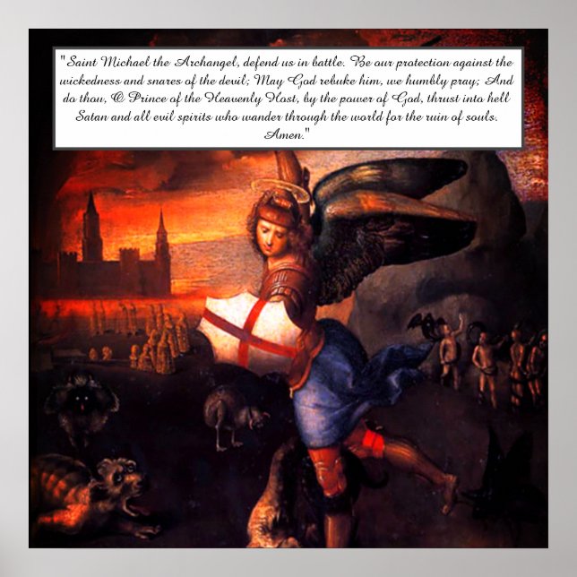Poster Prière Saint Michael (Devant)