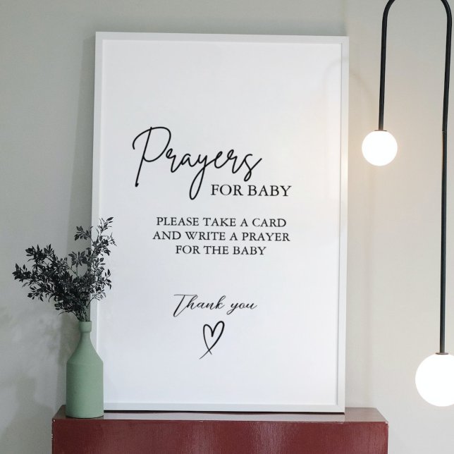 Poster Prières pour bébé bien souhaits pour le signe Baby (Créateur téléchargé)