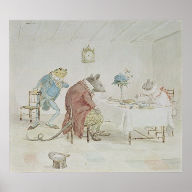 Poster Priez, Mlle Mouse, vous nous donnerez de la bière. (Devant)