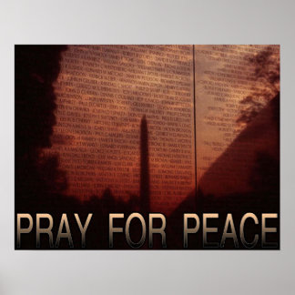Poster Priez pour la paix