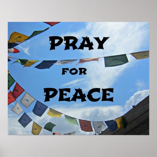 Poster Priez pour la paix (Devant)