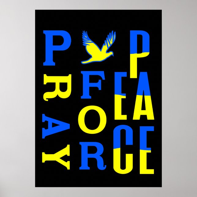 Poster Priez pour la paix (Devant)