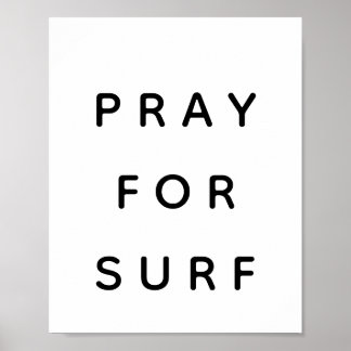 Poster Priez Pour L'Affiche De Surf
