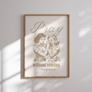Poster Priez sans cesser 1 Thessaloniciens 5 17