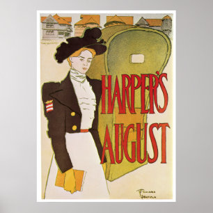 Poster/Priint: Harper's August - Edward Penfield Poster