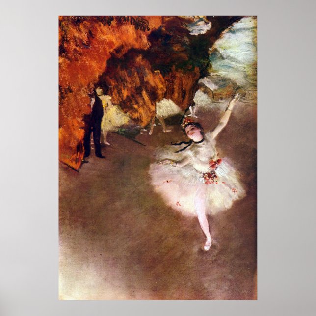 Poster Prima Ballerina par Edgar Degas (Devant)