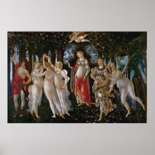 Poster Primavera by Sandro Botticelli (c 1470-80)